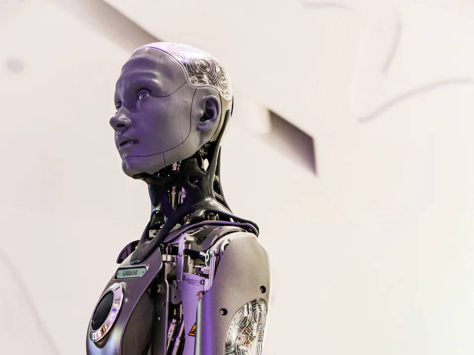 Humanoidný robot na technologickej výstave