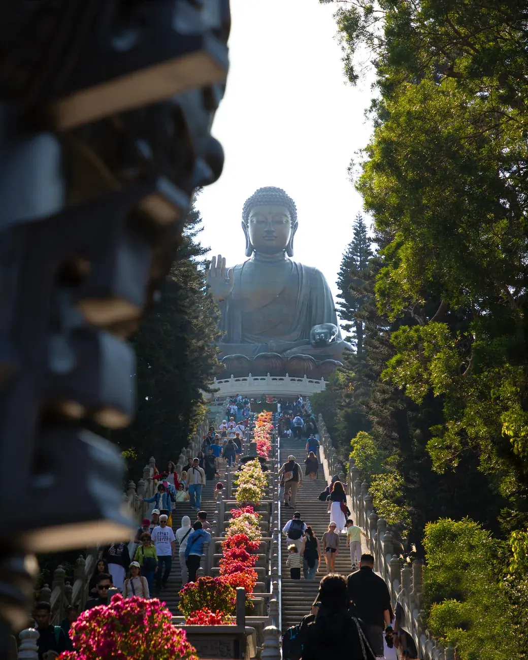 Socha veľkého Budhu na ostrove Lantau